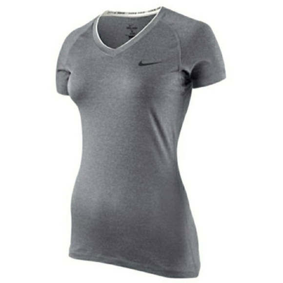 Nike Pro Combat Dry-Fit V-Neck Top - Picture 1 of 7